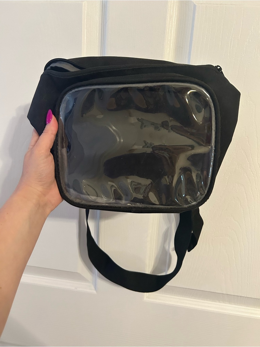Disney Pin Trading Bag by Kraken Trade Black Clear Front Crossbody Bag